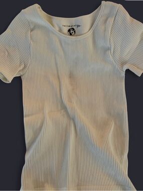 Intimately FP white ribbed top